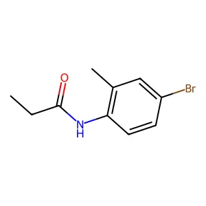 N-(4-bromo-2-methylphenyl)propanamide structure