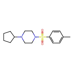 1-Cyclopentyl-4-(4-methylphenyl)sulfonylpiperazine structure