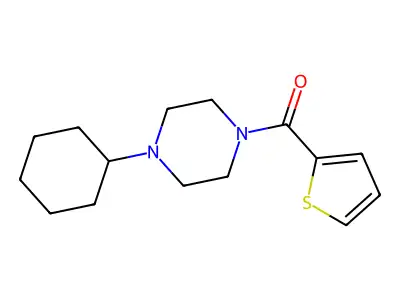 1-Cyclohexyl-4-(2-thienylcarbonyl)piperazine structure