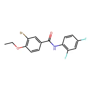 3-bromo-N-(2,4-difluorophenyl)-4-ethoxybenzamide structure