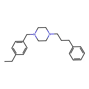 1-[(4-Ethylphenyl)methyl]-4-(3-phenylpropyl)piperazine structure