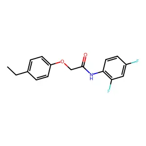 N-(2,4-difluorophenyl)-2-(4-ethylphenoxy)acetamide structure