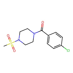 (4-Chlorophenyl)-(4-methylsulfonylpiperazin-1-yl)methanone structure
