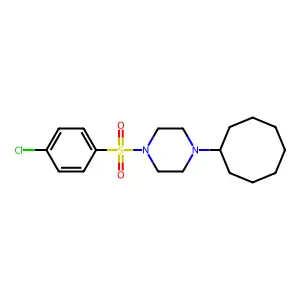 1-(4-Chlorophenyl)sulfonyl-4-cyclooctylpiperazine structure