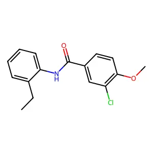 3-Chloro-N-(2-ethylphenyl)-4-methoxybenzamide structure