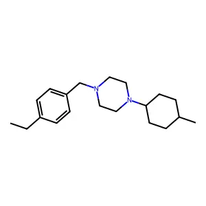 1-[(4-Ethylphenyl)methyl]-4-(4-methylcyclohexyl)piperazine structure