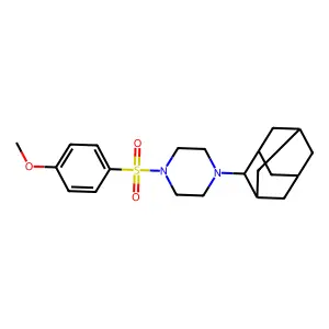 1-(2-Adamantyl)-4-(4-methoxyphenyl)sulfonylpiperazine structure