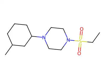 1-(Ethylsulfonyl)-4-(3-methylcyclohexyl)piperazine structure