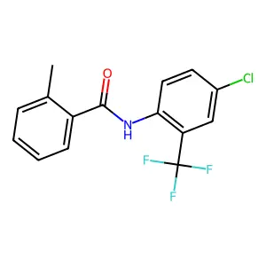 N-[4-chloro-2-(trifluoromethyl)phenyl]-2-methylbenzamide structure
