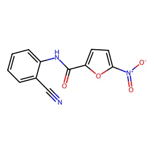 N-(2-cyanophenyl)-5-nitrofuran-2-carboxamide structure
