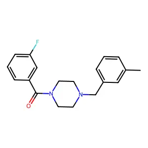 1-(3-Fluorobenzoyl)-4-(3-methylbenzyl)piperazine structure