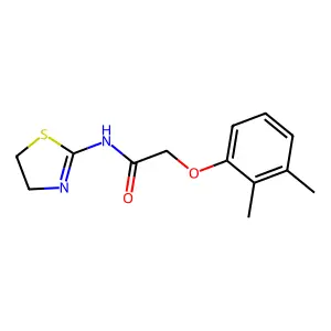 N-(4,5-dihydro-1,3-thiazol-2-yl)-2-(2,3-dimethylphenoxy)acetamide structure
