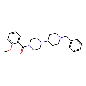 1-(1-Benzyl-4-piperidinyl)-4-(2-methoxybenzoyl)piperazine structure