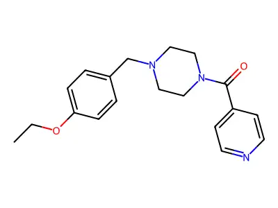 [4-[(4-Ethoxyphenyl)methyl]piperazin-1-yl]-pyridin-4-ylmethanone structure