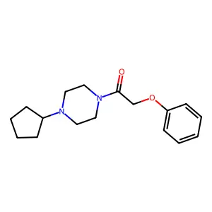 1-(4-Cyclopentylpiperazin-1-yl)-2-phenoxyethanone structure