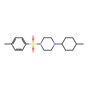 1-(4-Methylcyclohexyl)-4-[(4-methylphenyl)sulfonyl]piperazine structure