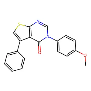 3-(4-Methoxyphenyl)-5-phenylthieno[2,3-d]pyrimidin-4-one structure