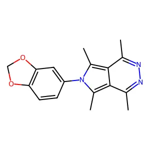 6-(1,3-Benzodioxol-5-yl)-1,4,5,7-tetramethylpyrrolo[3,4-d]pyridazine structure