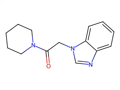 2-(1H-1,3-benzodiazol-1-yl)-1-(piperidin-1-yl)ethan-1-one structure