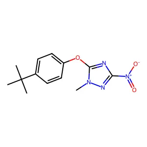 5-(4-Tert-butylphenoxy)-1-methyl-3-nitro-1,2,4-triazole structure