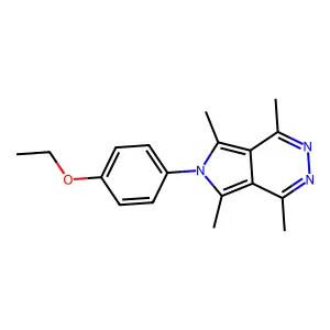 6-(4-ethoxyphenyl)-1,4,5,7-tetramethyl-6H-pyrrolo[3,4-d]pyridazine structure
