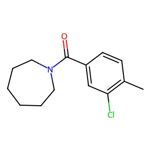 Azepan-1-yl(3-chloro-4-methylphenyl)methanone structure