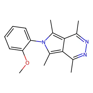 6-(2-Methoxyphenyl)-1,4,5,7-tetramethylpyrrolo[3,4-d]pyridazine structure