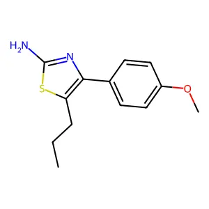 4-(4-Methoxyphenyl)-5-propyl-1,3-thiazol-2-amine structure