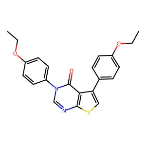 3,5-bis(4-ethoxyphenyl)thieno[2,3-d]pyrimidin-4(3H)-one structure