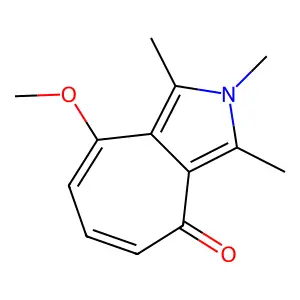 4-Methoxy-1,2,3-trimethylcyclohepta[c]pyrrol-8-one structure