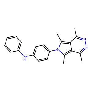 N-phenyl-4-(1,4,5,7-tetramethylpyrrolo[3,4-d]pyridazin-6-yl)aniline structure