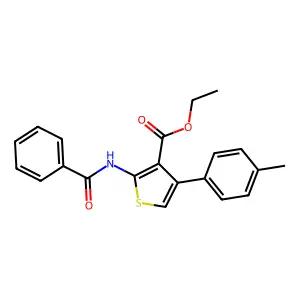 Ethyl 2-benzamido-4-(p-tolyl)thiophene-3-carboxylate structure
