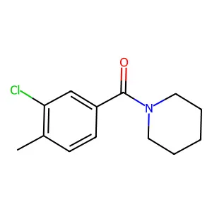 (3-Chloro-4-methylphenyl)-piperidin-1-ylmethanone structure