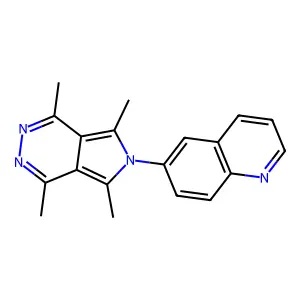 6-(1,4,5,7-Tetramethyl-6-pyrrolo[3,4-d]pyridazinyl)quinoline structure