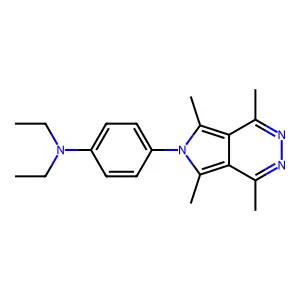 N,N-diethyl-4-(1,4,5,7-tetramethylpyrrolo[3,4-d]pyridazin-6-yl)aniline structure