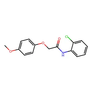 N-(2-Chlorophenyl)-2-(4-methoxyphenoxy)acetamide structure