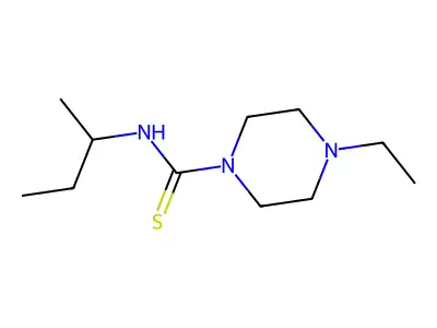 1-Piperazinecarbothioamide, 4-ethyl-N-(1-methylpropyl)- structure