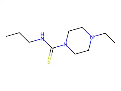 1-Piperazinecarbothioamide, 4-ethyl-N-propyl- structure