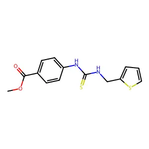 Methyl 4-{[(thiophen-2-ylmethyl)carbamothioyl]amino}benzoate structure