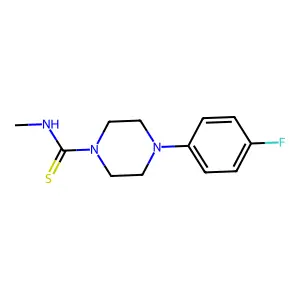4-(4-fluorophenyl)-N-methylpiperazine-1-carbothioamide structure