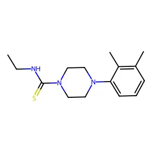 4-(2,3-dimethylphenyl)-N-ethylpiperazine-1-carbothioamide structure