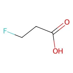 Propanoic acid, 3-fluoro- structure