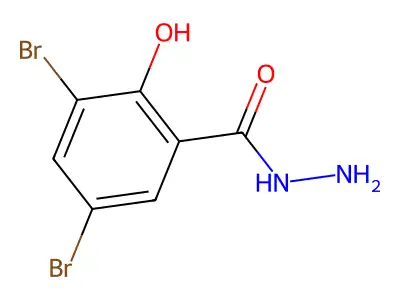 3,5-Dibromosalicylhydrazide structure