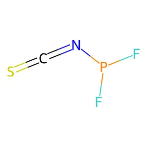 Difluoroisothiocyanatophosphine structure