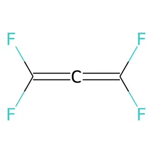 Perfluoroallene structure