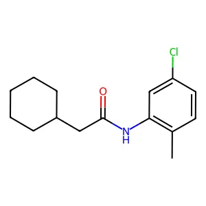 N-(5-chloro-2-methylphenyl)-2-cyclohexylacetamide structure