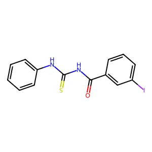 3-iodo-N-(phenylcarbamothioyl)benzamide structure