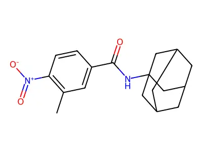 N-(1-adamantyl)-3-methyl-4-nitrobenzamide structure