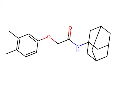 N-(1-adamantyl)-2-(3,4-dimethylphenoxy)acetamide structure