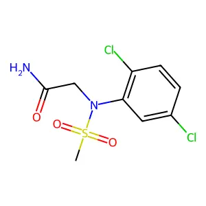 2-(2,5-dichloro-N-methylsulfonylanilino)acetamide structure